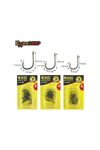 Sazan İğnesi Extracarp Hooks Exc 4000 2 No 10 Lu Paket - Standart