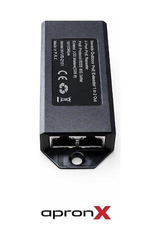 Apronx Nvd-2101 10/100 1 In 2 100m Poe Repeater Extender