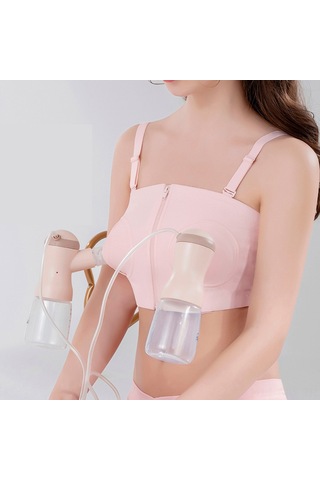 Eller Serbest Pompa Sütyeni Ayarlanabilir Pamuk Emzirme Sütyeni Çelik Halka Olmadan