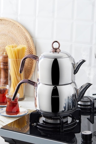 Karaca  Urban İndüksiyon Tabanlı Midi Çaydanlık Takımı Rosegold