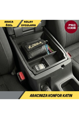 Toyota Hilux 2016-2025 İle Uyumlu, Orta Konsol Düzenleyici-organizer
