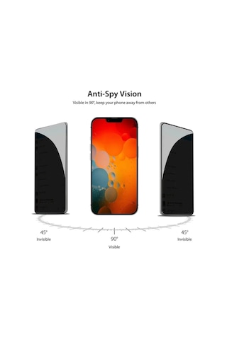Tedar Iphone 14 Pro Uyumlu Hayalet Ekran Gizli Tam Kaplayan Kırılmaz Cam Seramik Ekran Koruyucu Film Najmaddin