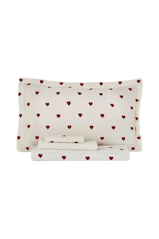Karaca Home Amour 100 Pamuk Çift Kişilik Pike Takımı Kırmızı Kırmızı