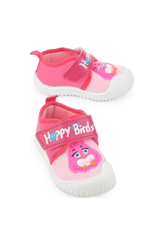 Gezer Yazlık Keten Kız Bebe Happy Birds Cırtlı Ayarlanabilir Ayakkabı Ga2ybm.03356.00.r66.0a Fuşya