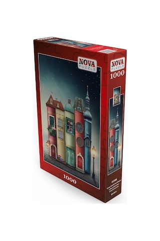 Nova 1000 Parça Geceyi Aydınlatan Kitaplar Puzzle - Elena Schweit