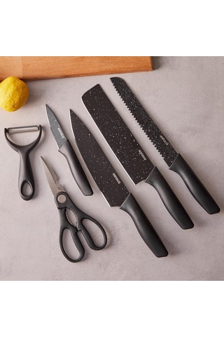 Black Stone 6 Parça Bıçak Seti Genel