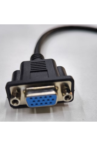 Vga Dişi Dişi Video Görüntü Kablosu 15 Pin Vga Kablo 30 Cm