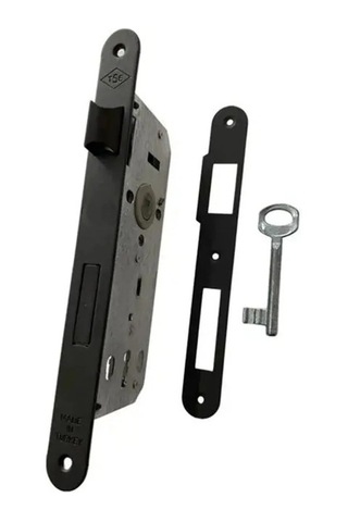 Aragon Siyah Aynalı Kapı Kolu Oda / Sessiz 40mm Oda Kapı Kilidi