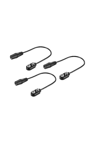 Yaozixa Gitar Pedalı Pil Dönüştürücü Kablosu 9v - 2.1x5.5mm Feme Bağlantı - 20cm Uzunluk - 3 Adet Paket
