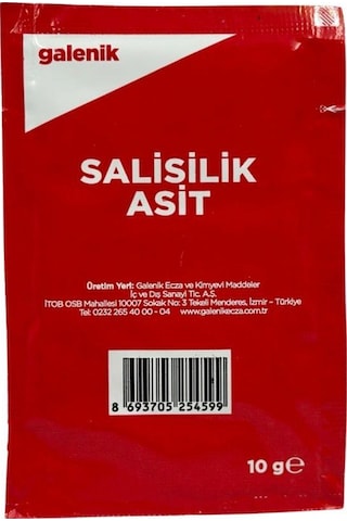 Galenik Salisilik Asit Acıde Salıcylıque 10 Gr X 50 Adet