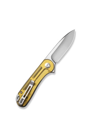 Civivi Elementum Polished Ultem Handle Satin Finished D2 Blade Kamp Çakı Sarı