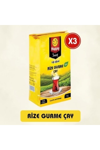Happy Gurme Rize Çay 1 Kg X 3 Adet PKT.HAPPY.115