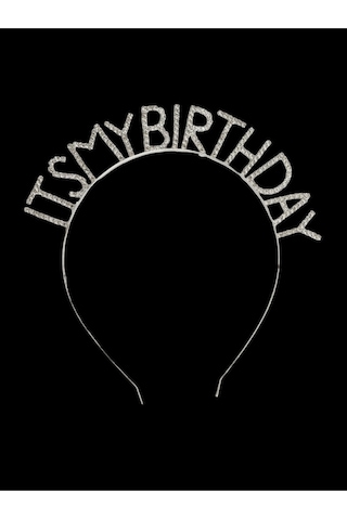 Doğum Günü It's My Birthday Metal Kristal Taşlı Taç Çok Renkli