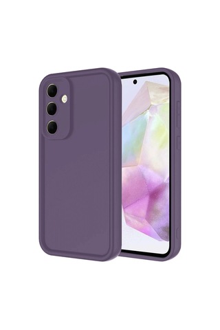 Samsung Galaxy Uyumlu A17 5g Viera Silikon - Mürdüm Düz Renkli