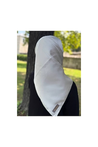 ALDAIYR Reyon Eşarp Saten Dokulu 95x95 Krem