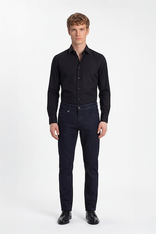 Sabri Özel Erkek Lacivert Normal Kesim Regular Fit Beş Cep Normal Bel Denim Pantolon