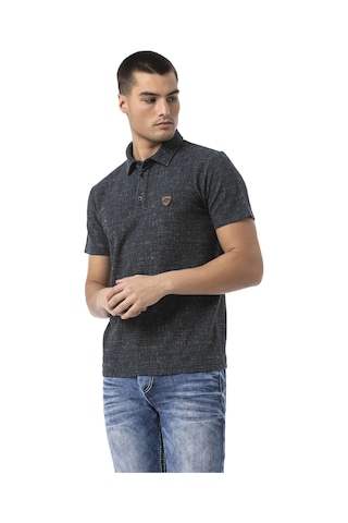 Cipo & Baxx Erkek Polo Yaka Regular Fit Kısa Kollu Pamuklu Tişört Ct825 Siyah