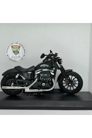 Harley Iron 883 Cruiser Chopper 1:12 Diecast Motosiklet Model Oyuncak