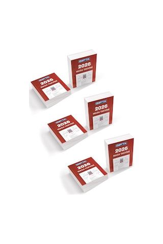 Gıpta 2026 Blok Masa Takvimi 10x13 Cm 6 Adet