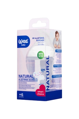 Wee Baby 297 Natural Alıştırma Bardağı 250  ML Beyaz