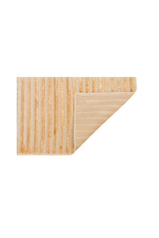 Gold Dyed Yüksek Alçak Dokulu Naturel Yün Ve Vıskon Modern Dokum