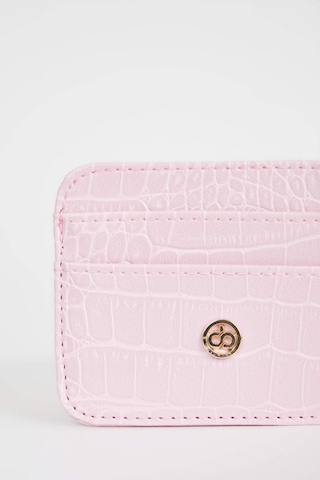 Defacto Kadın Suni Deri Croco Kartlık W2526AZNSPN3 Pembe