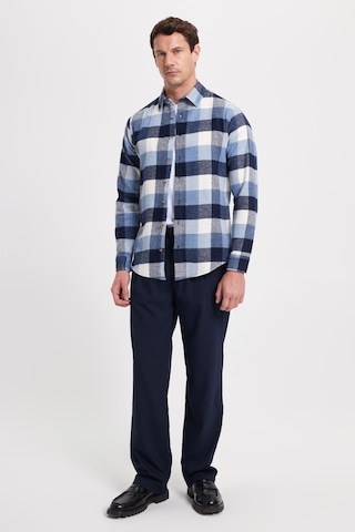 Tudors Erkek Slim Fit Dar Kesim Kareli Kışlık Oduncu Gömlek-42330 Çok Renkli