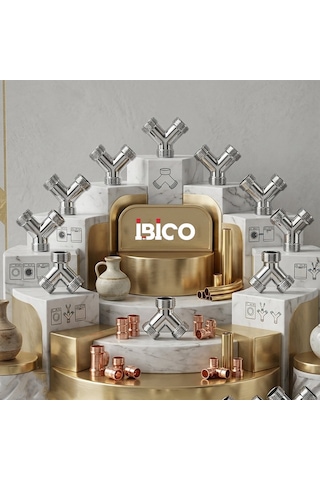 İbico K13-085 Çamaşır Musluğu Çatalı - Vakumlu Ambalaj- 16'li Paket Diğer