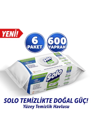 Solo Okaliptus Çam Esintisi Yüzey Temizlik Havlusu 6'lı