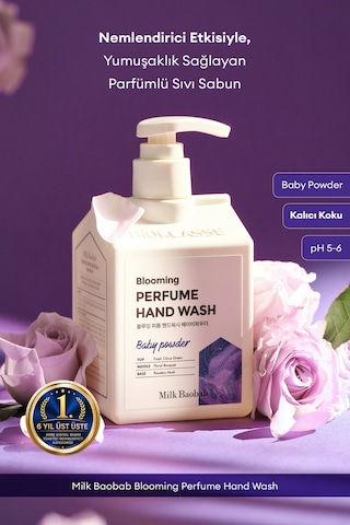 Nemlendirici Ve Yumuşatıcı Parfümlü Sıvı Sabun Mılk Baobab Blooming Perfume Hand Wash Baby Powder