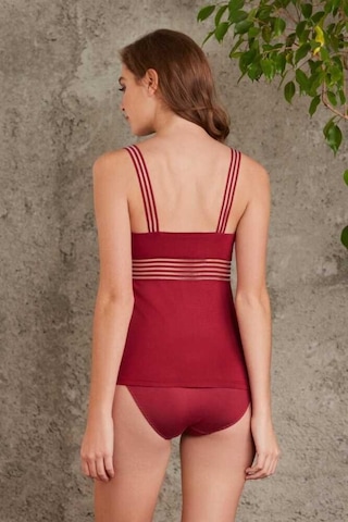 Pierre Cardin Bordo Penye Atlet Külot Kadın Iç Çamaşırı Takımı 300 001