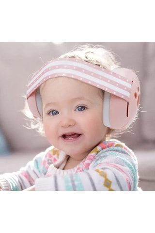 Snapbuy Bebekler İçin Gürültü Önleyici Kulaklık, Çocuklar İçin Ses Yalıtımlı Kulak Koruyucu Pembe