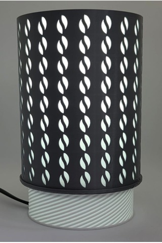 Abajur Kahve Aşkı-gri Kahve Temalı Masa Lambası Gece Lambası Gri