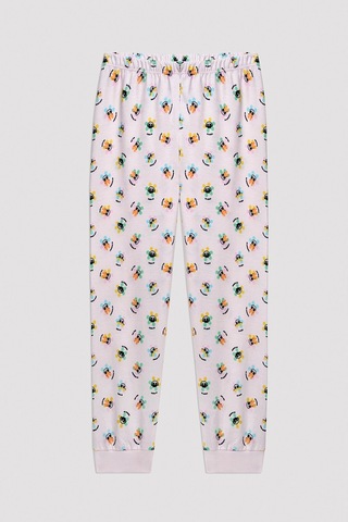 Powerpuff Girs Kız Çocuk Kısa Kollu Pijama Takımı Pudra