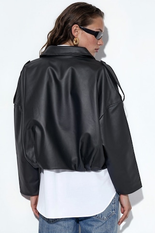 Hiccup Bdart Oversized Fermuarlı Ceket Siyah 09