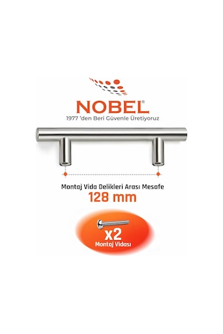 128 Mm Metal Mobilya Kulpu Mutfak Dolap Çekmece Kulpu, Modern Dekoratif Kulp Seti 10 Adet Inox