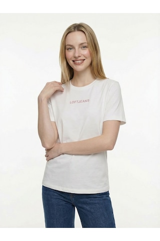 LOFT Regular Fit Kadın Tshirt K.kol Lf2042208 Q1.v1 Beyaz