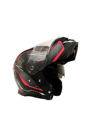 My Helmets Mks002-bgr Güneş Vizörlü Şeffaf Çene Açılır Motosiklet Kaskı