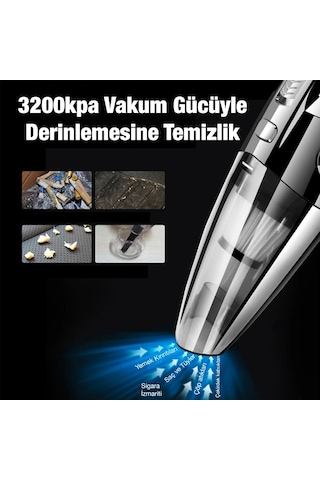 Enraco R-6053 Kablosuz Güçlü El Araç-ev Süpürgesi Kuru Islak