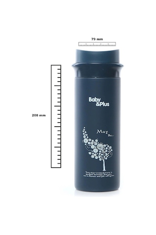 Baby Plus Paslanmaz Çelik Bebek Mama Saklama Termosu 350 ML Lacivert