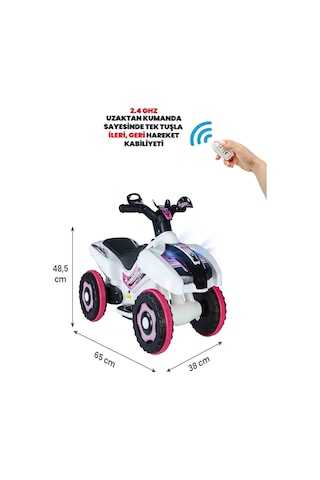 Kumandalı Akülü Araba 6 Volt 2-4 Yaş Prenses