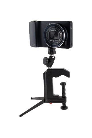 Sones Mini Kart Dijital Kamera İçin Taşınabilir Çok İşlevli Katlanır Kelepçe Tripod Siyah