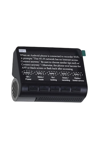 Twogo Ön Arka Kameralı Gps-wifi Ses Kayıtlı Araç Kamerası Go-4k Gps