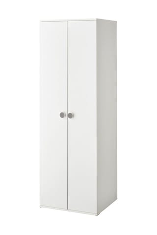 Çocuk Gardırobu, Beyaz, 60x51x178 Cm Godıshus 2 Kapılı