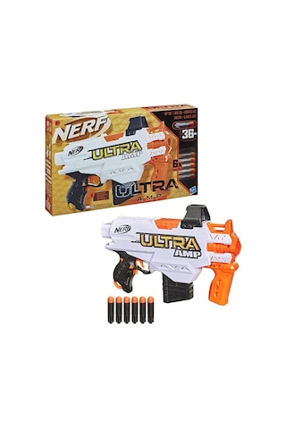Nerf Ultra Amp Pilli Dart Tabancası - 6 Adet Ultra Dart Dahil - Pilli Hızlı Ateşleme Özelliği - Otomatik Oyuncak Silah