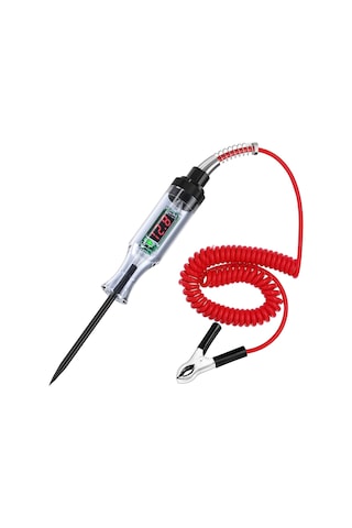 Ayrex 6v/12v/24v Dijital Led Otomotiv Devre Test Cihazı Voltaj, Süreklilik Ve Sigorta Test Kalemi