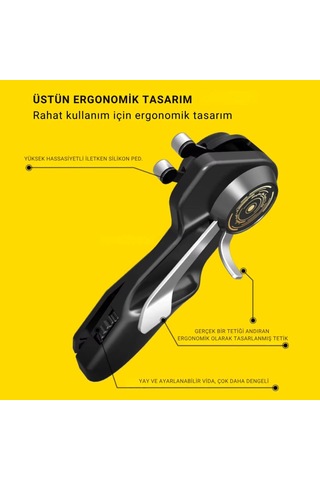 Polham 6 Parmak Tüm Tabletler İle Uyumlu Pubg Ve Mobil Oyun Kontrol Adaptörü, Kaymaz Çizmez Joystick