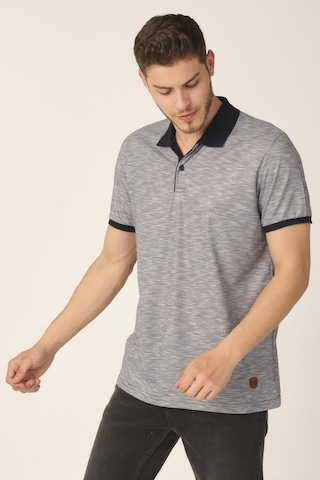 Alexander Gardi Alexandergardı Jakarlı Polo Yaka T-Shirt (E21-8101) (553756011)
