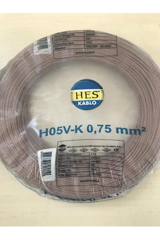 HES 0,75mm² kahverengi NYAF kablo (100 mt)