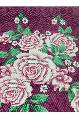 Aksu Çift Kişilik Battaniye Çantali Mor